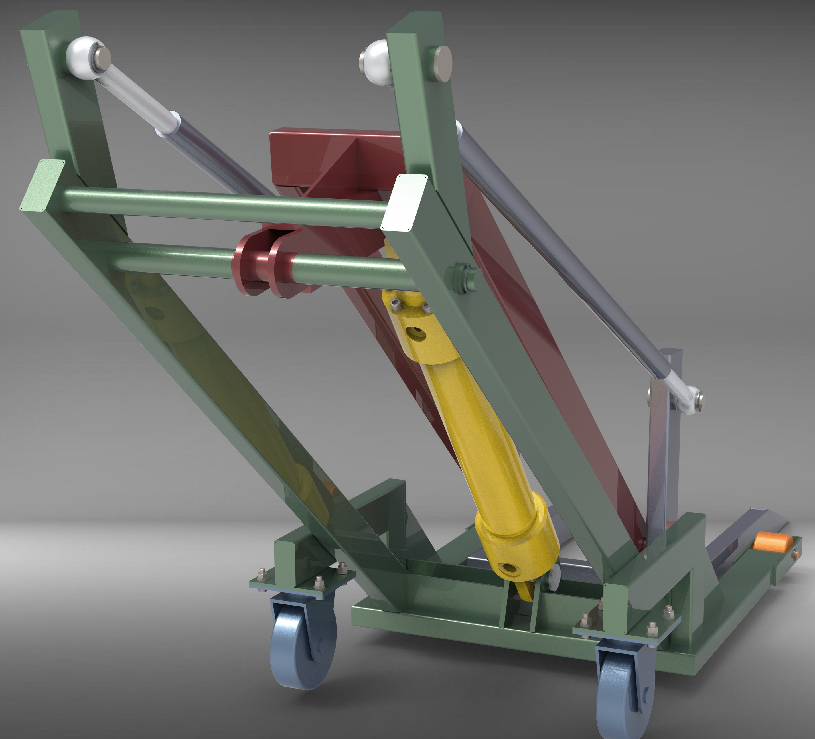 折叠式起重机货叉结构