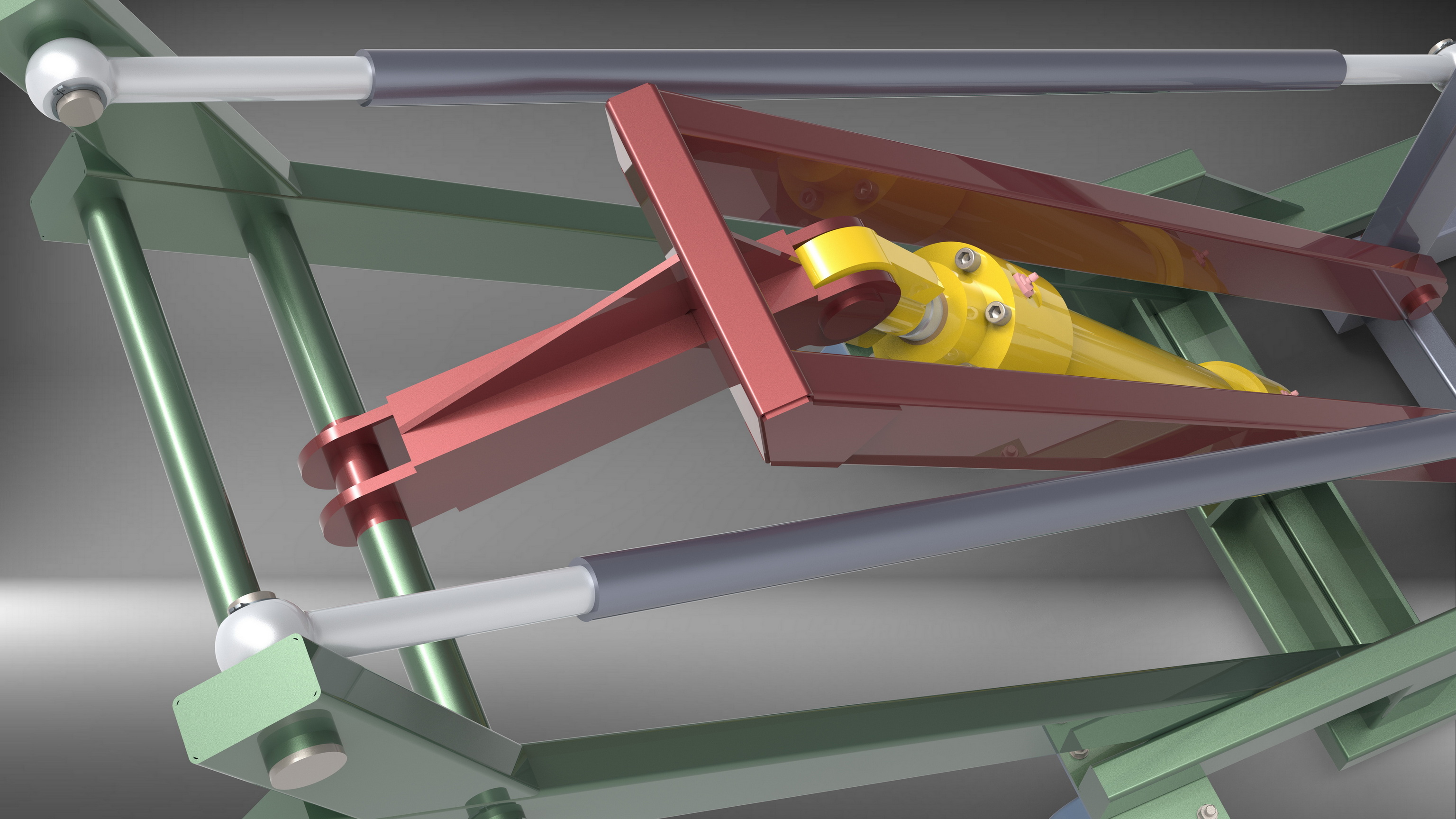 折叠式起重机货叉结构
