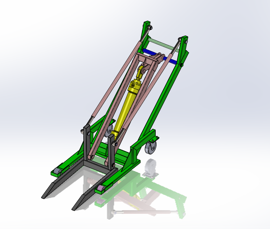 折叠式起重机货叉结构