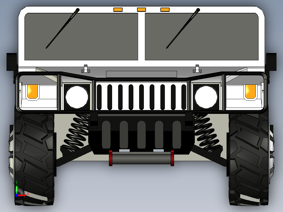 B3003912-悍马H1豪华轿车前视图