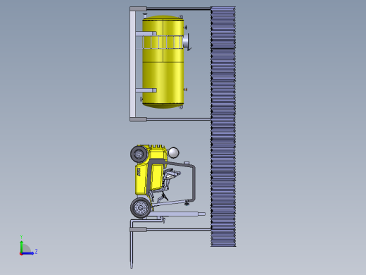 叉车摆放雨棚左视缩略图