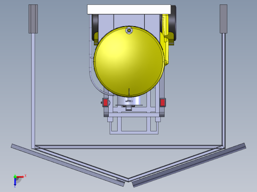 叉车摆放雨棚俯视缩略图