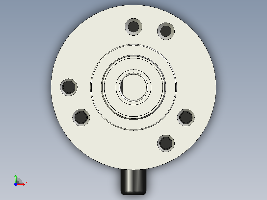 Orange 400 PPR两相增量式光学旋转编码器前视图