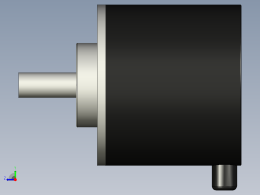 Orange 400 PPR两相增量式光学旋转编码器右视缩略图