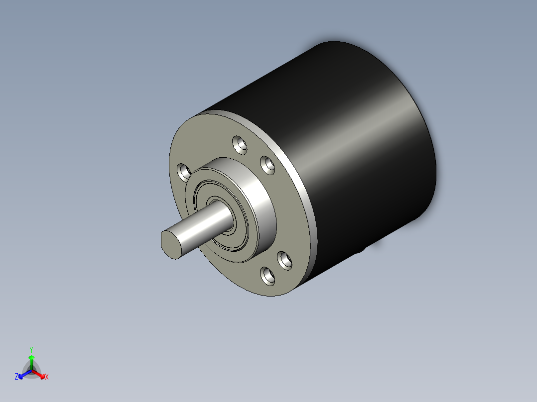 Orange 400 PPR两相增量式光学旋转编码器正等轴测图