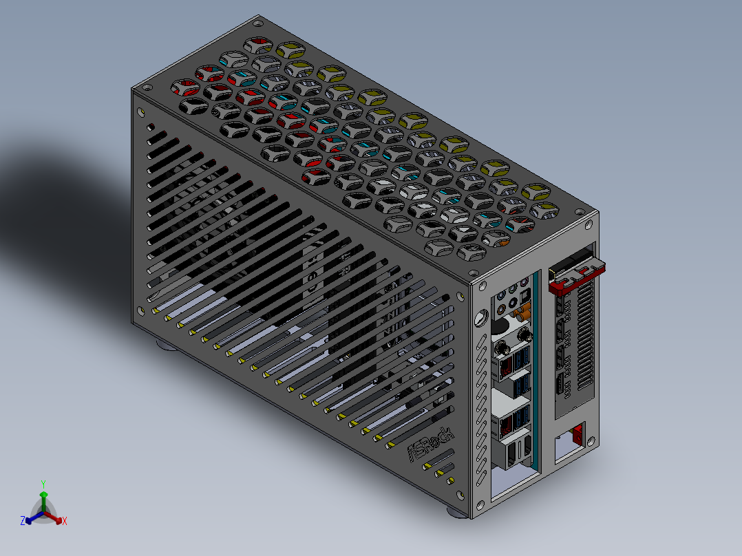 酷冷瘦型ITX机箱11正等轴测图