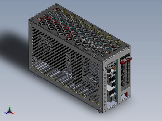 酷冷瘦型ITX机箱11正等轴测缩略图