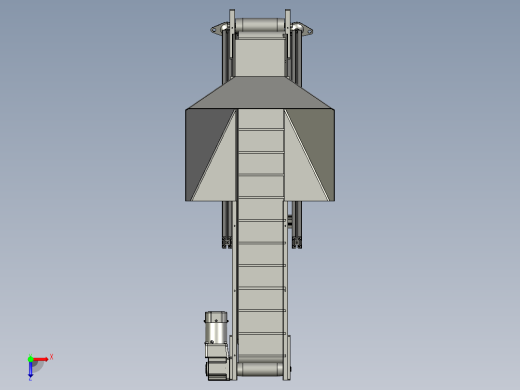 颗粒物料输送卸货上料提升机俯视缩略图