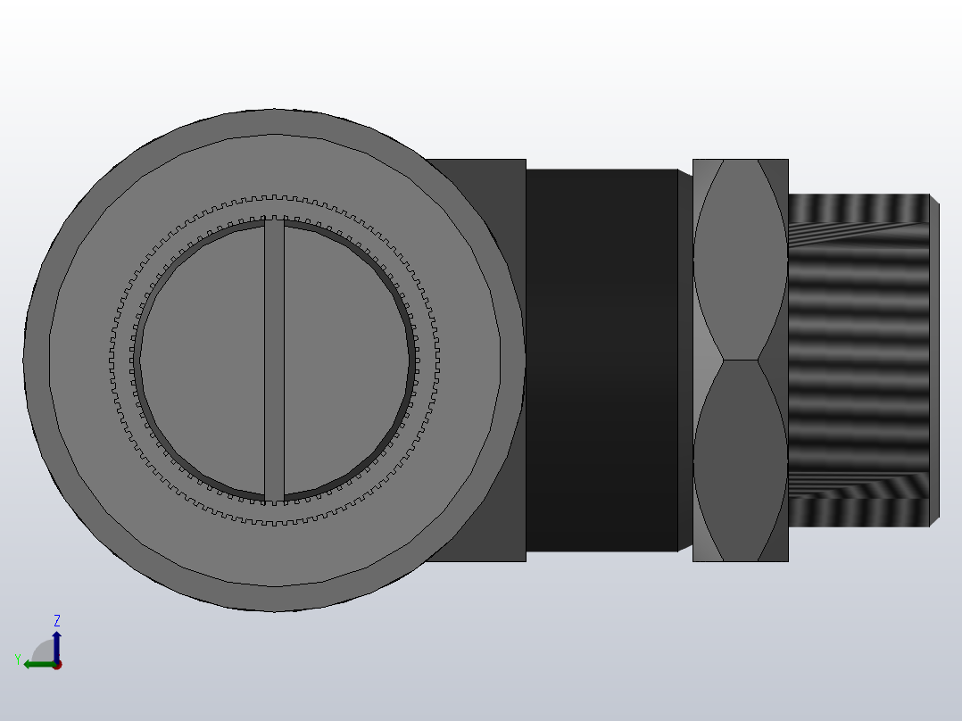 ISE-G 带节流消声器的快速排气阀-G螺纹_ISE10-G03前视图