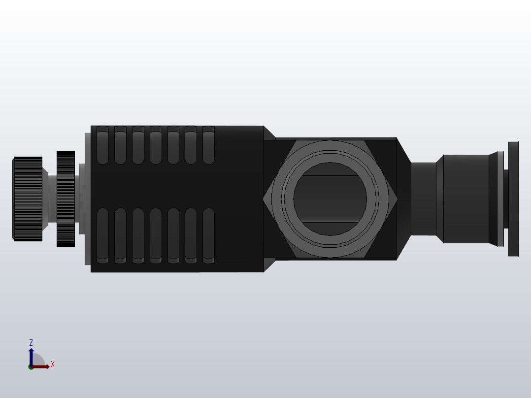 ISE-G 带节流消声器的快速排气阀-G螺纹_ISE10-G03右视图