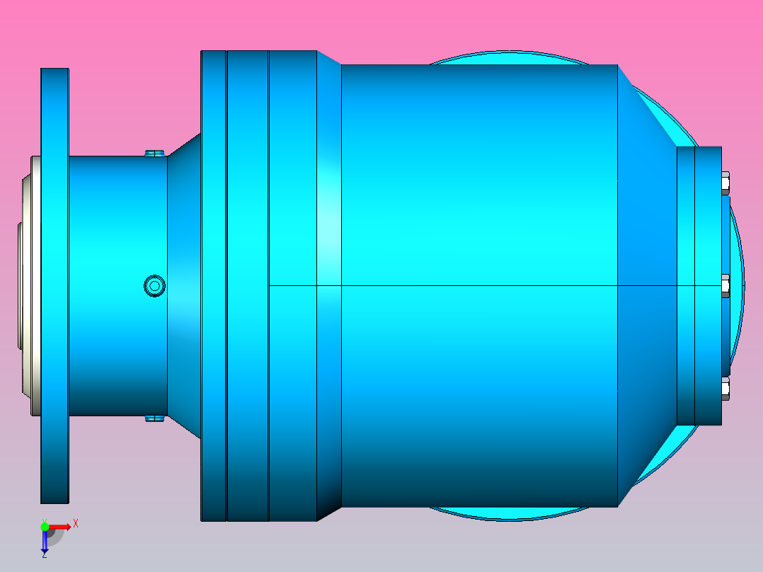 200R1Z～201R1Z行星减速机[NCE200R1Z9.37-IS-V3]俯视图