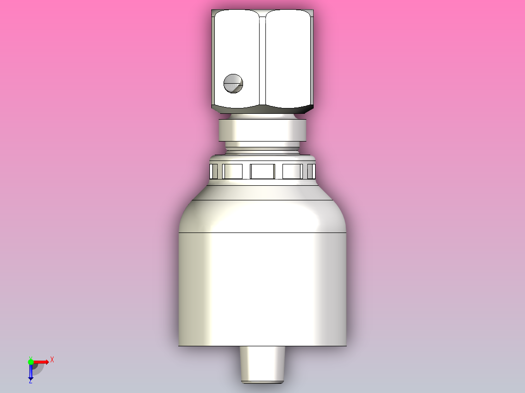 标准液压接头1c343-6-4俯视图