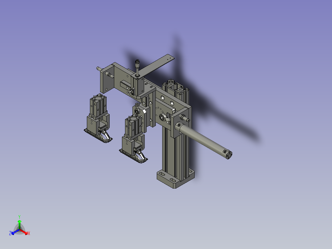 下料盆架搬运机构主视图