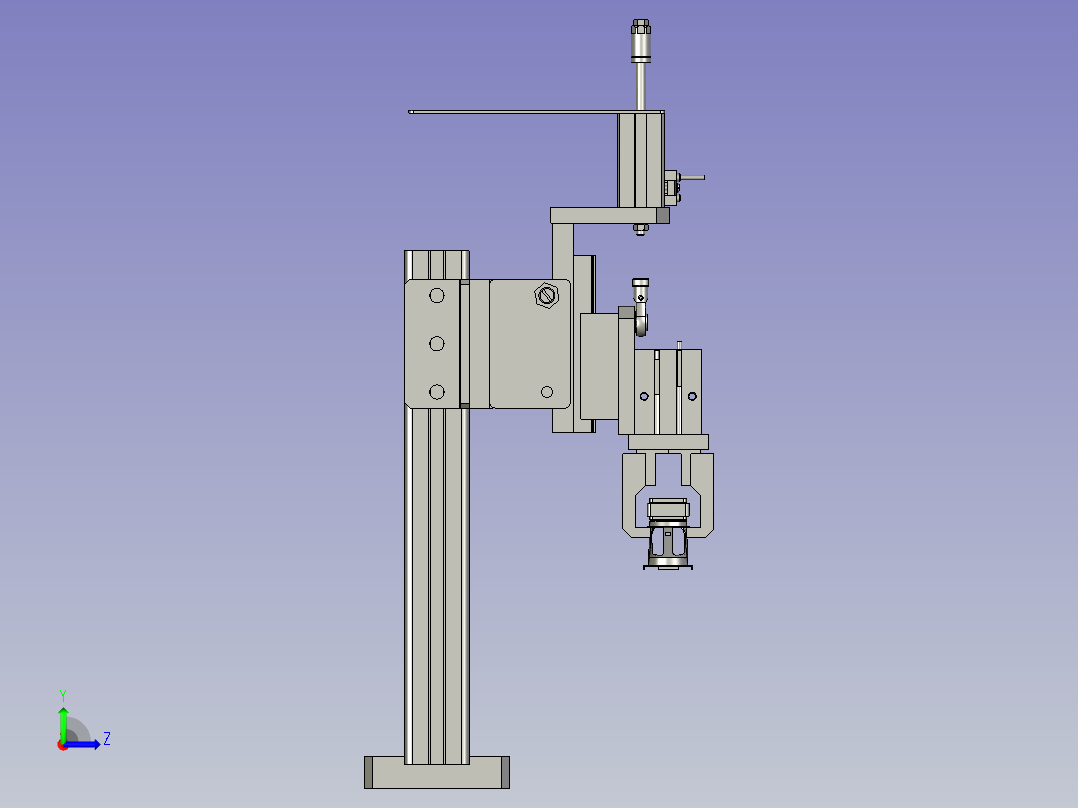 下料盆架搬运机构左视图