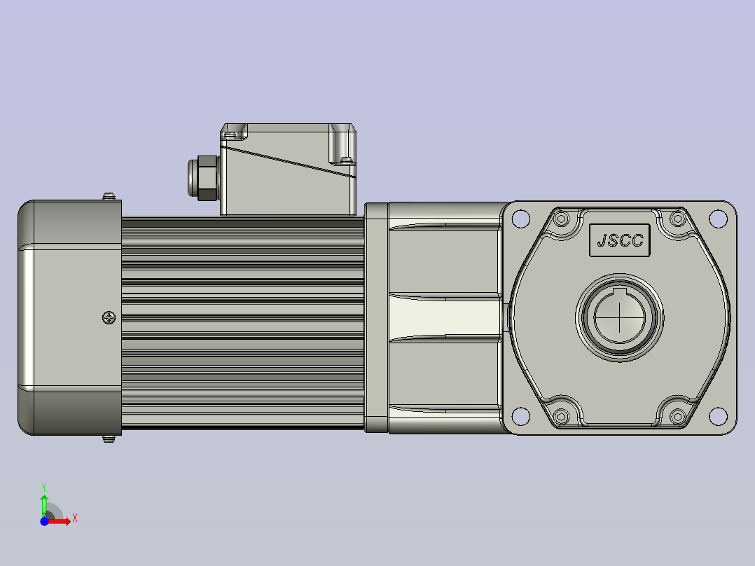 S750Y22L50RC标准减速电机前视图
