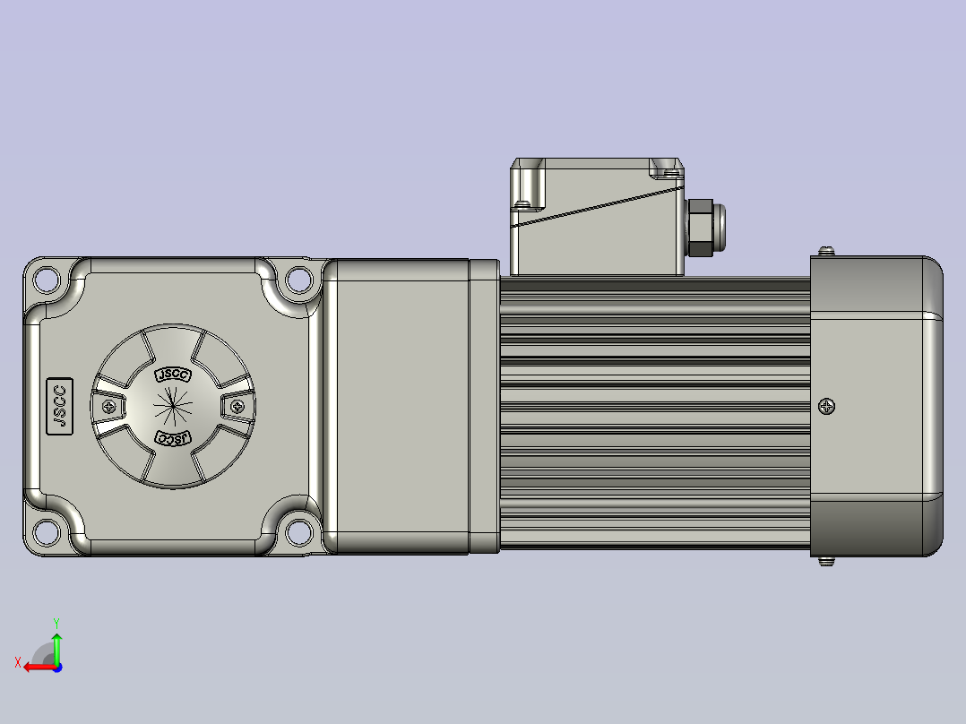 S750Y22L50RC标准减速电机后视图