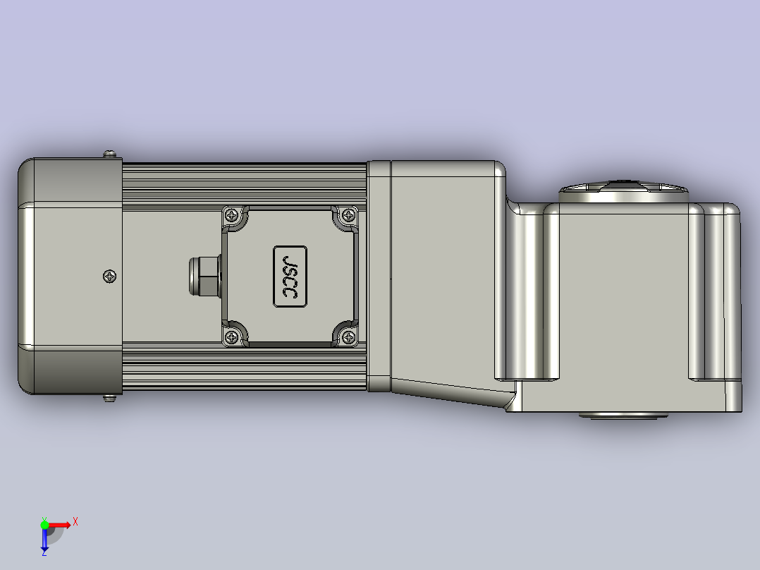 S750Y22L50RC标准减速电机俯视图
