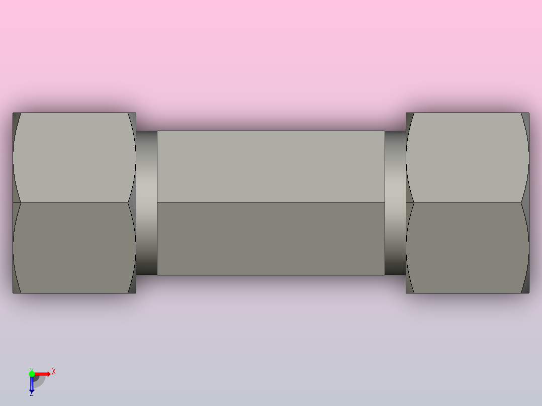 EO管接头三通异径管TR16 10 16S71.igs俯视图
