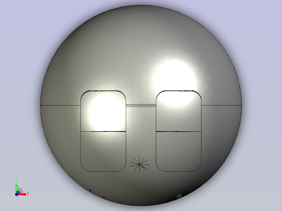 智能编程机器无线蓝牙机器球前视图