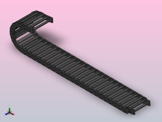 内高35弯曲半径150两侧打开型DA桥式拖链DMD35BDA-35-250-150R-30