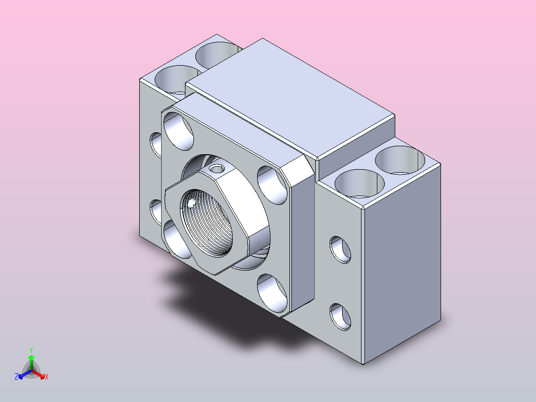 BK30滚珠花健、支撑座、滚珠丝杠、交叉导轨、直线模组.IGS正等轴测图
