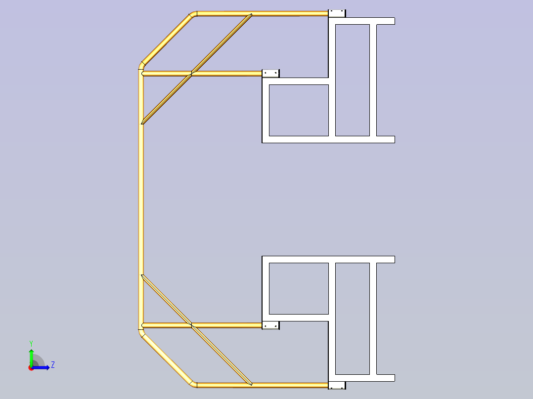 流水线过桥左视图