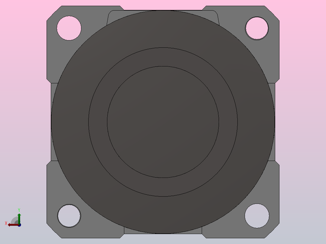 CRBU2系列叶片式摆动气缸(带角度调整单元)[CRBU2WU30-90SZ]后视图
