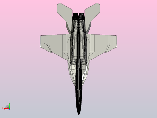 F18 喷气式飞机的 CFD 模拟后视缩略图