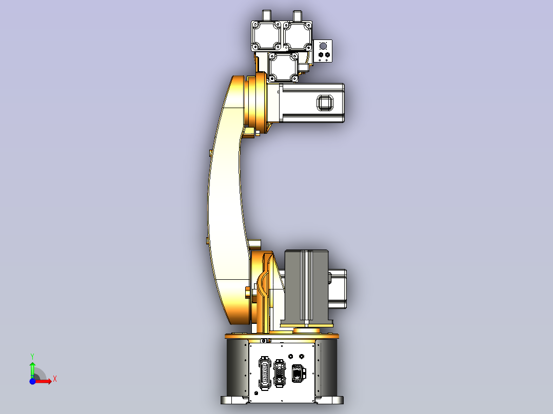 埃斯顿-ER50机器人3D模型前视图