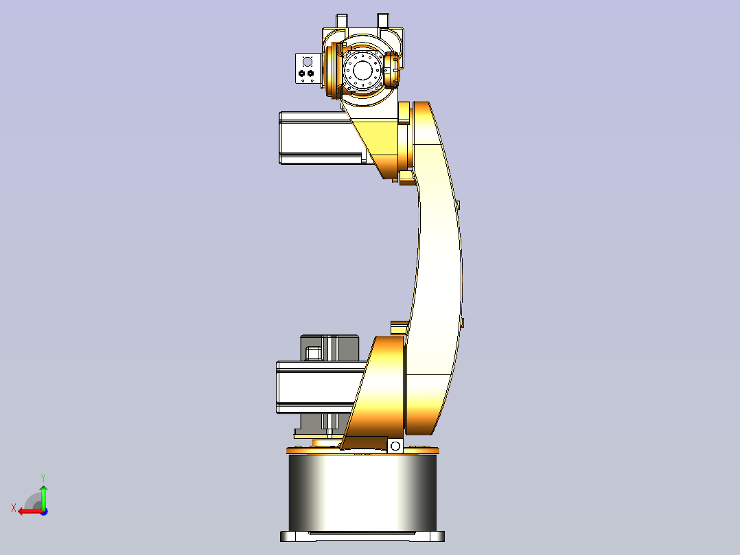 埃斯顿-ER50机器人3D模型后视图