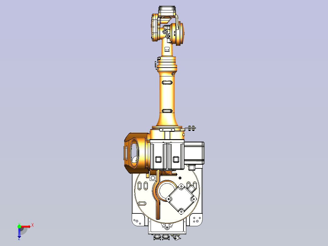 埃斯顿-ER50机器人3D模型俯视图
