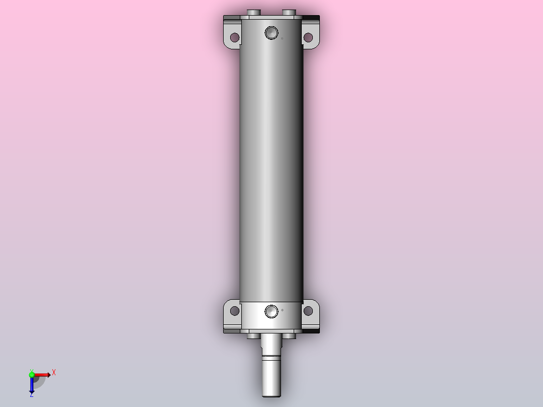 气缸CG1LN40-150俯视图