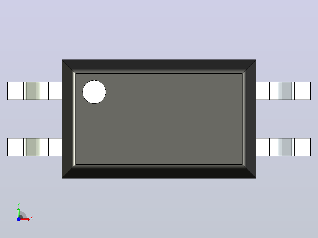 106x SOIC 封装（小外形集成电路）SOIC127P680X239-4N前视图