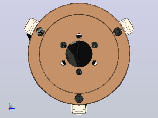 通用螺纹板直径160mm,带三个爪子左视缩略图