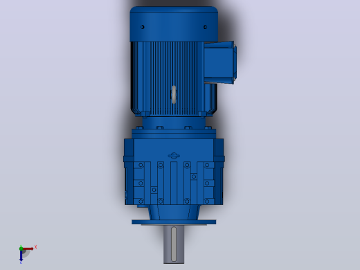RF147法兰轴伸式安装斜齿轮减速机RF147-Y37-4P-225S-M1-0°-Φ450俯视缩略图