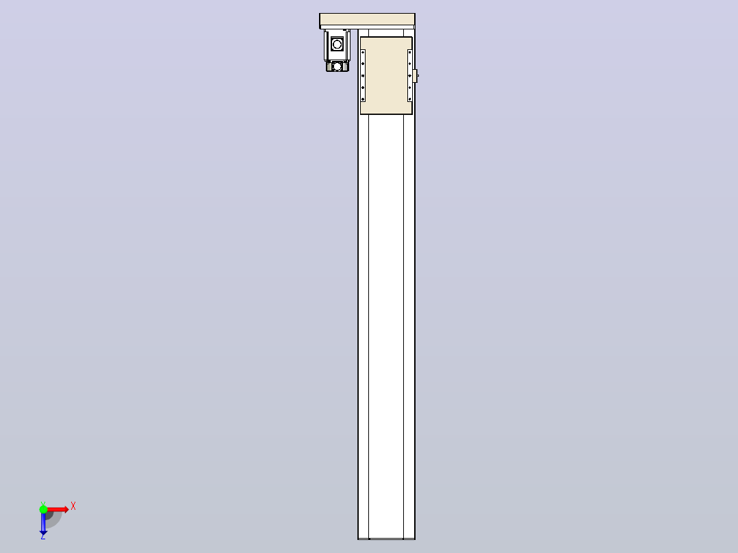 滚珠丝杠直线轴带导轨全封闭TPA-HCR-220D-3210C-L1600-MR-C-P1K-N3俯视图
