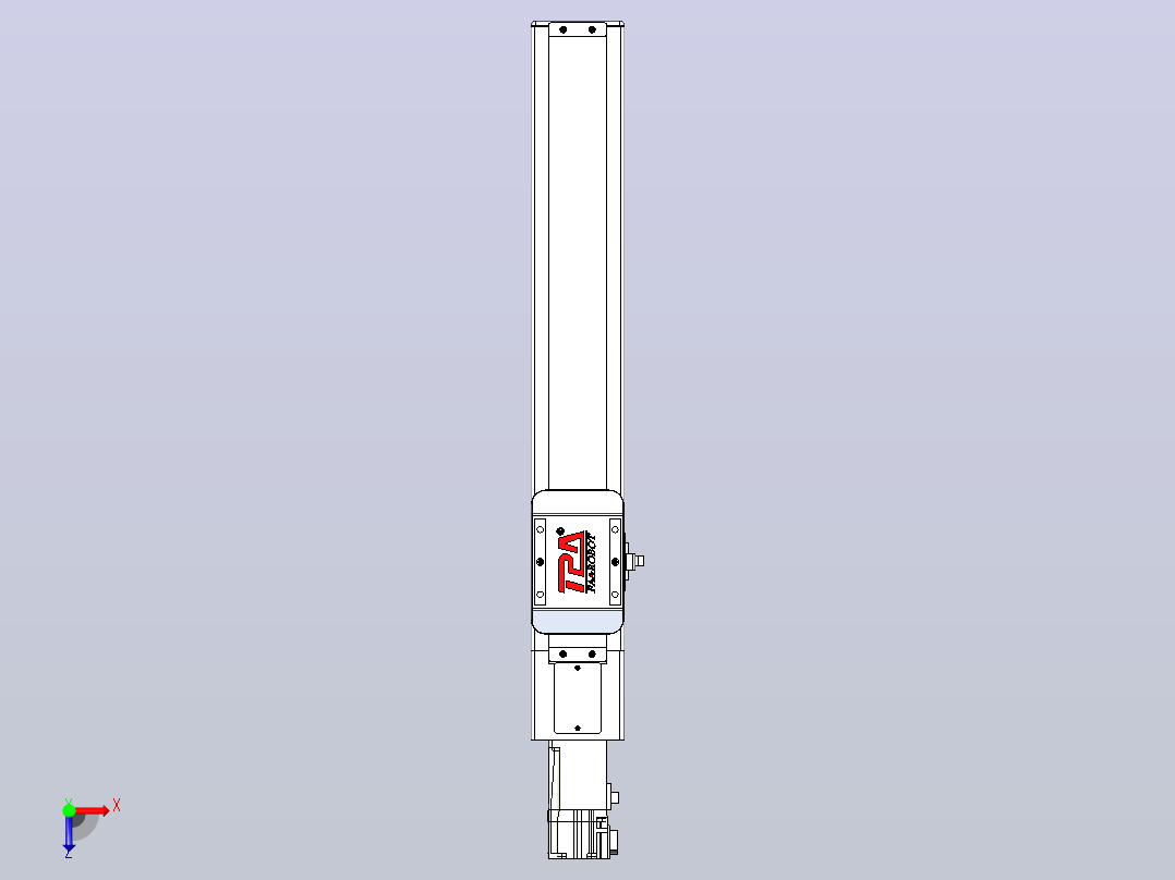 滚珠丝杠直线轴带导轨全封闭TPA-HCR-65S-1610C-L300-M-Y-P10-N3俯视图