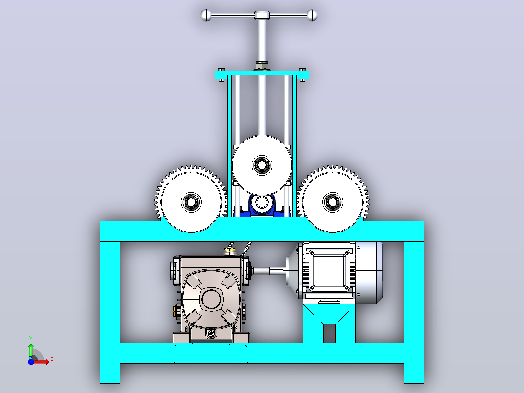 轧管机3D前视图