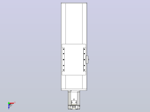 滚珠丝杠直线轴带导轨全封闭TPA-HCR-175D-2510C-L250-M-Y-P75-N3俯视缩略图