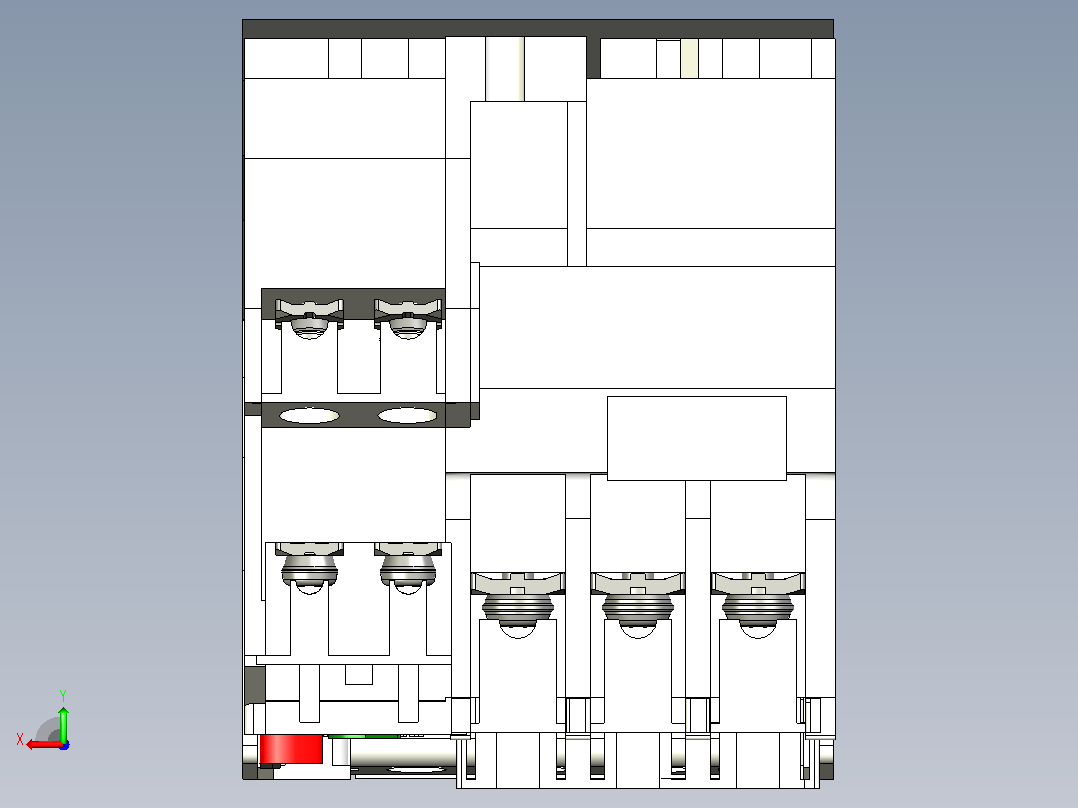 接触器S-T21+热继电器TH-T25三菱后视图