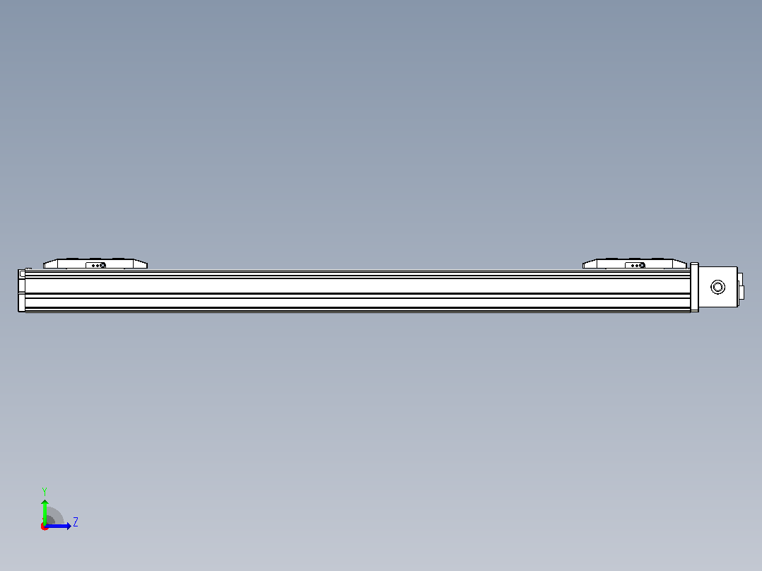 皮带直线轴双滑块型TPA-GCBS-50-P42-L225-DL-M10-N3左视图