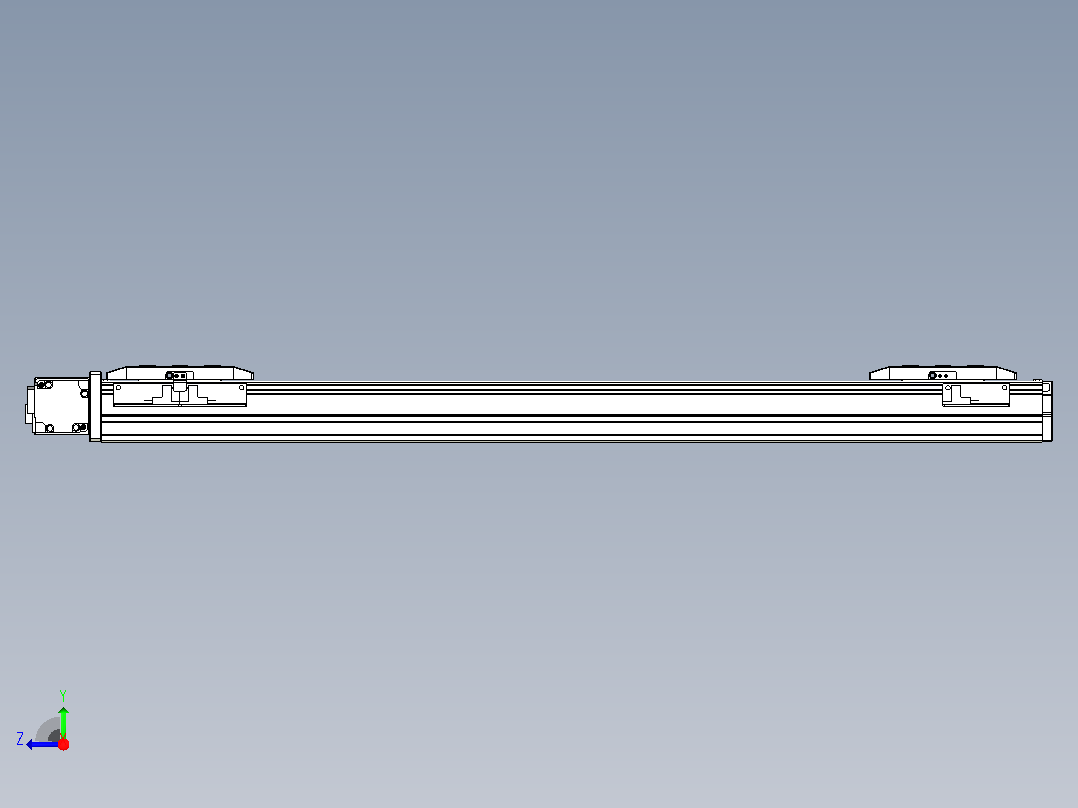 皮带直线轴双滑块型TPA-GCBS-50-P42-L225-DL-M10-N3右视图