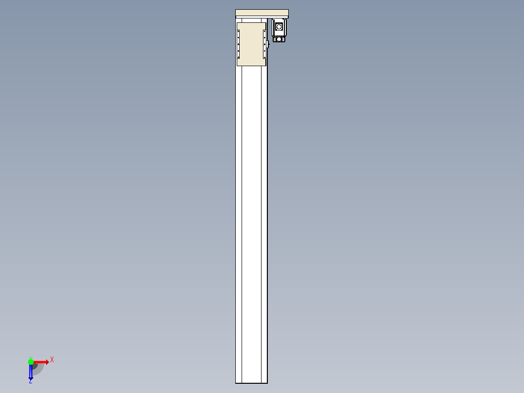 滚珠丝杠直线轴带导轨全封闭TPA-HCR-220D-3210C-L2150-ML-Y-P1K-N3俯视图