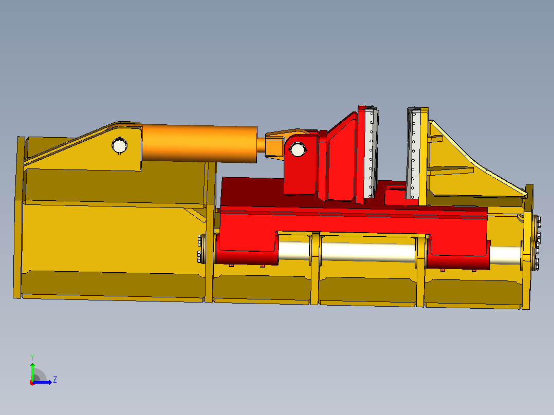 螺旋叶片成型机auger-flight-forming-machine-模型格式为 stp左视图