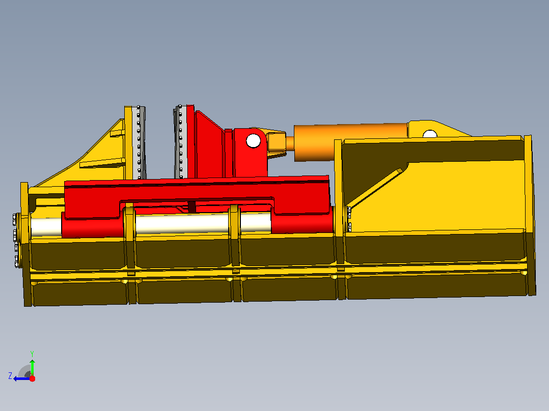 螺旋叶片成型机auger-flight-forming-machine-模型格式为 stp右视图