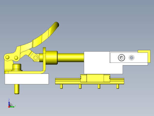 可抵消工件尺寸误差的焊接夹具右视缩略图