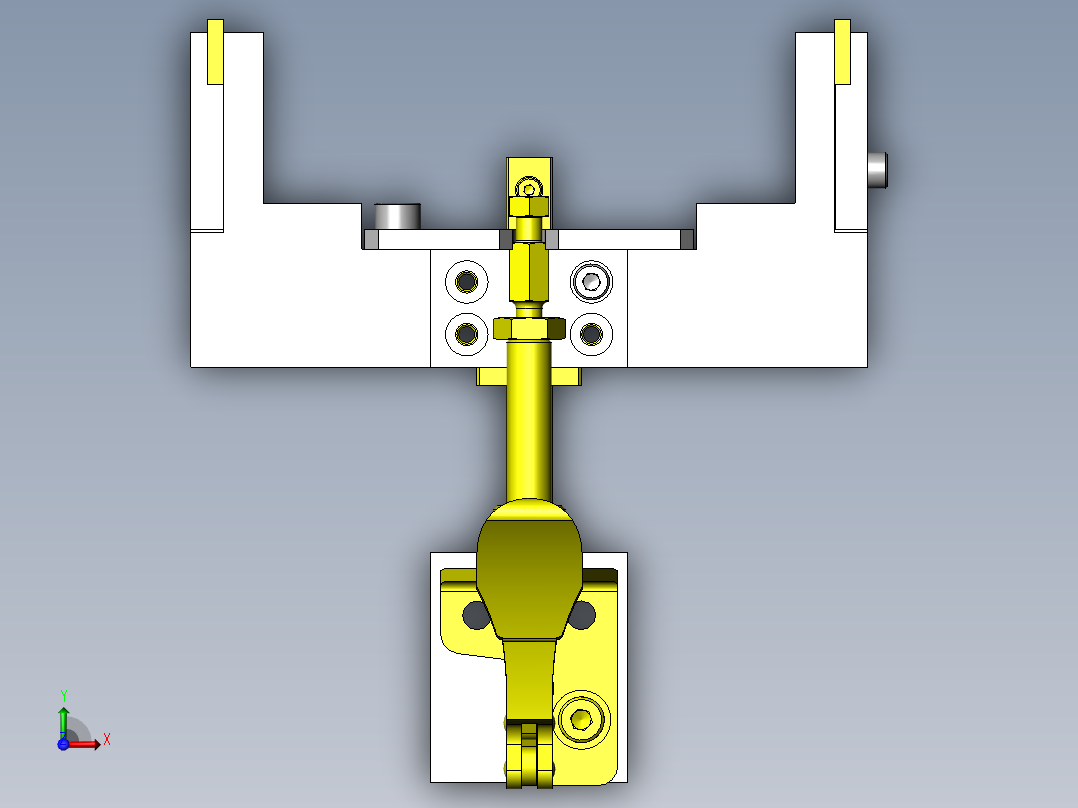 可抵消工件尺寸误差的焊接夹具俯视图