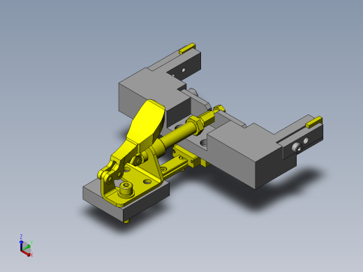 可抵消工件尺寸误差的焊接夹具正等轴测缩略图