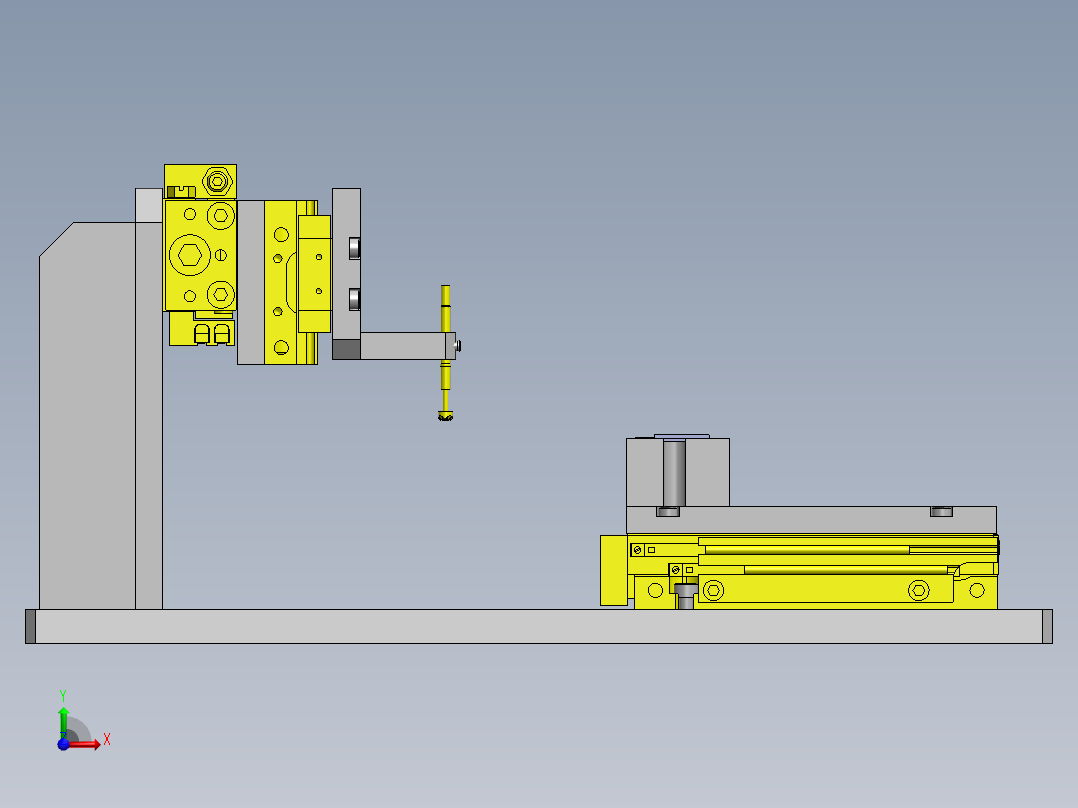 使用了探针的电气特性检查组件前视图