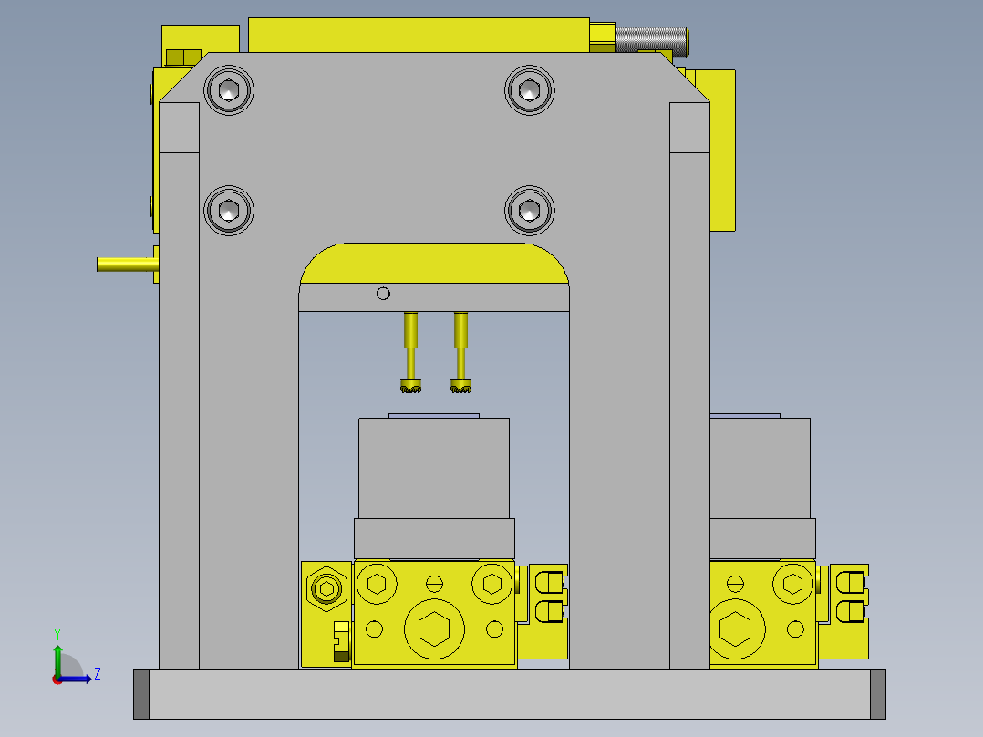 使用了探针的电气特性检查组件左视图